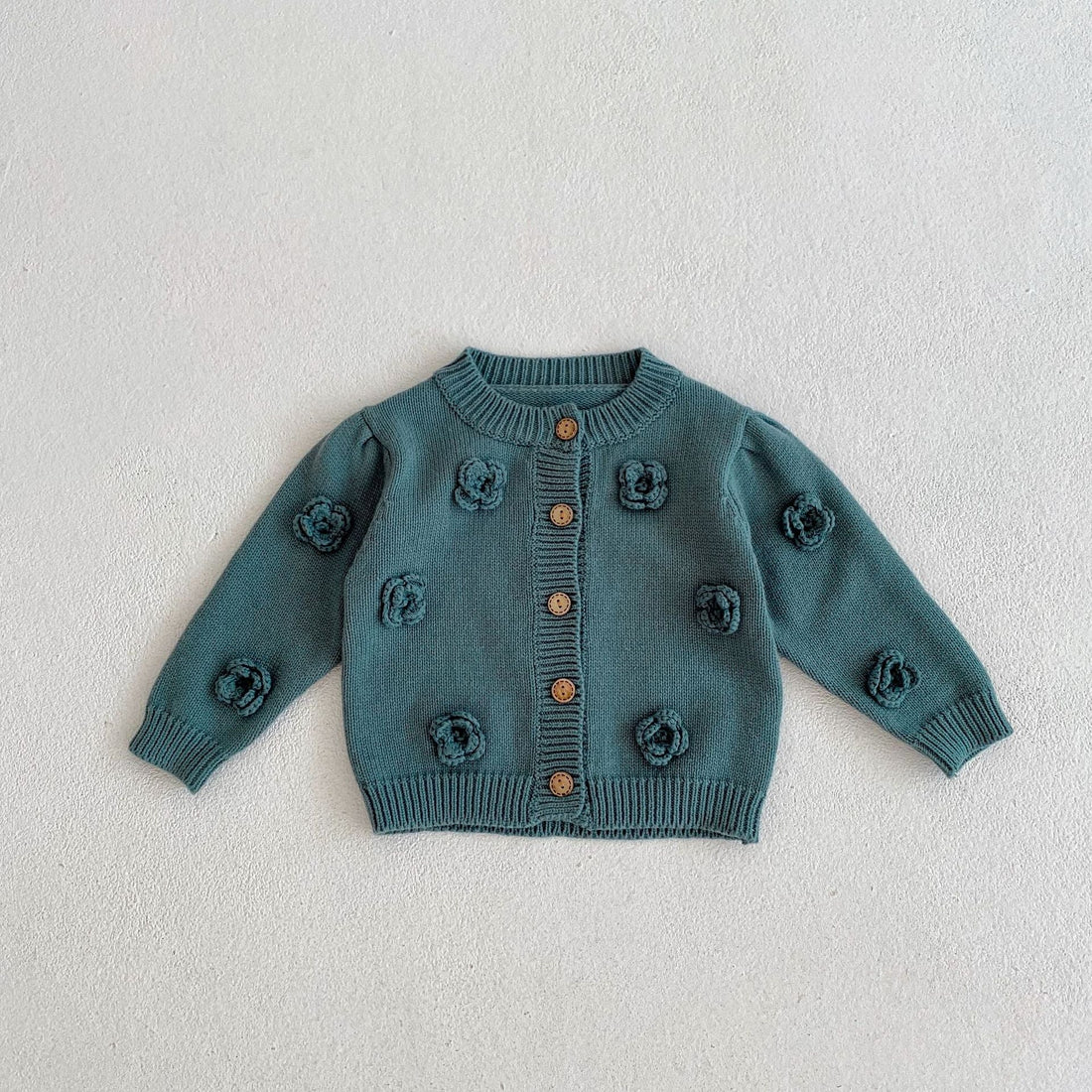 Handmade Flower Design Baby Cardigan/Knitwear childrensterritory