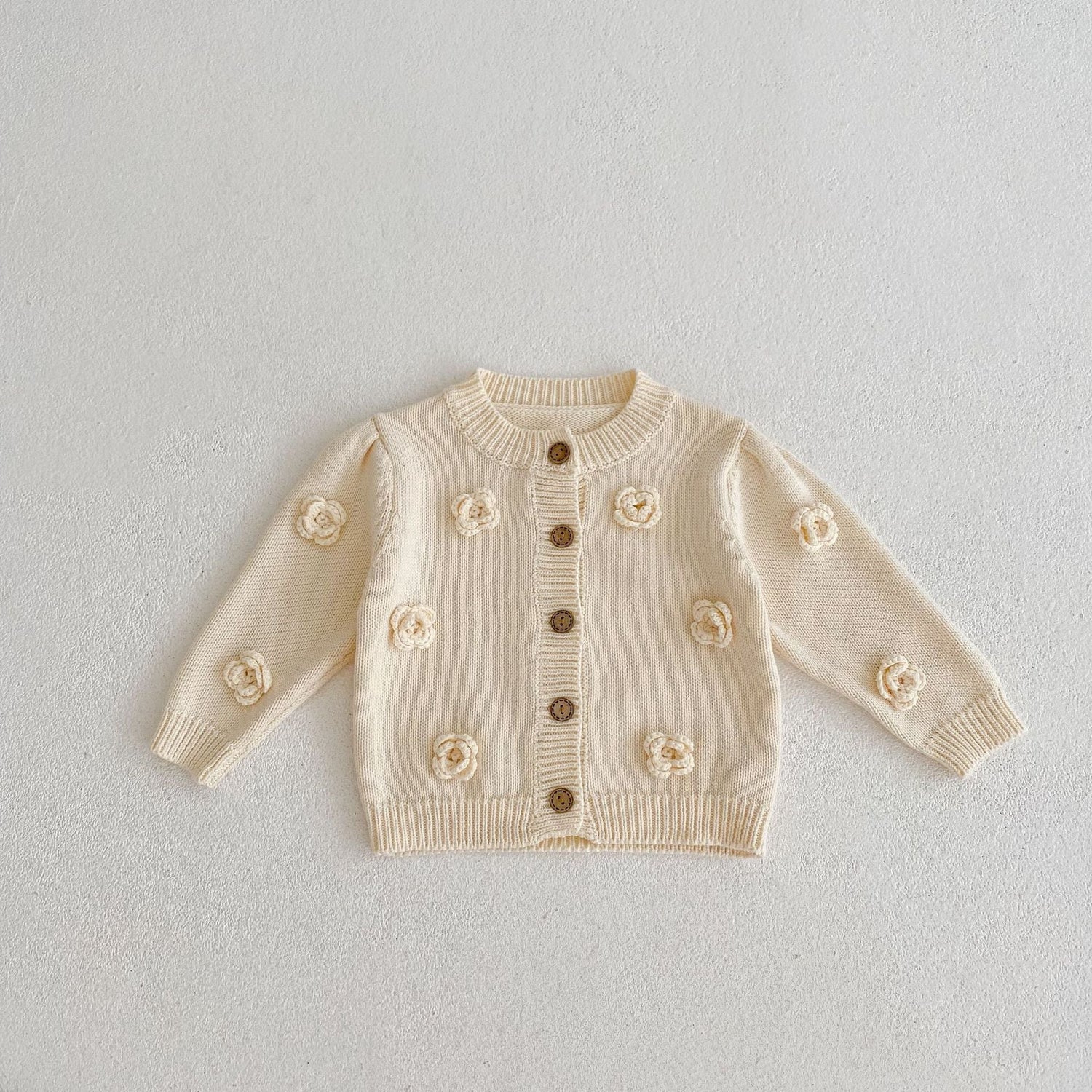 Handmade Flower Design Baby Cardigan/Knitwear childrensterritory