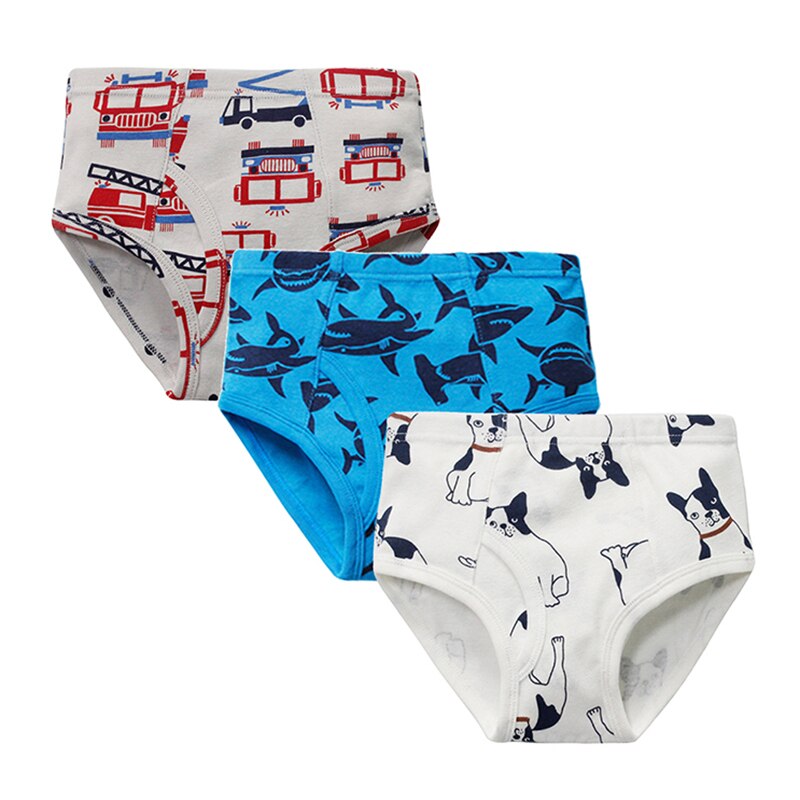 3pcs/lot Kids Boys Cartoon Printed Briefs Underpants childrensterritory
