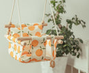 Cartoon Canvas Baby Wood Hanging Chair Outdoor Toy childrensterritory
