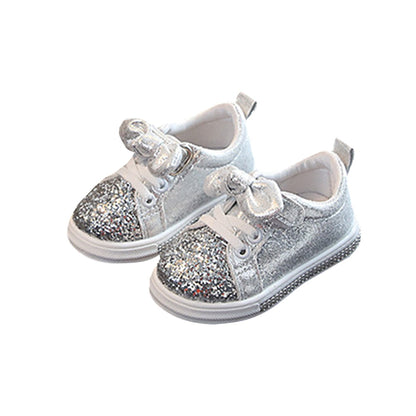 Bowknot Shinny Soft Sole Baby Girl Shoes/Sneakers childrensterritory