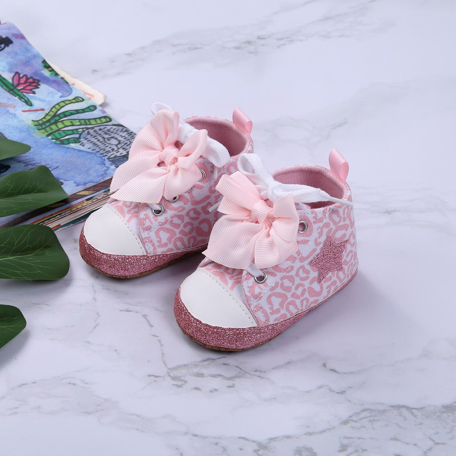 Newborn Girl Printed First Walker Shoes childrensterritory