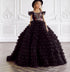 Tiered Puffy Tulle Flower Girl Dress For Communion childrensterritory