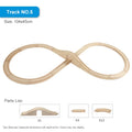 Wood Train Track Railway Toy Set for Kids childrensterritory