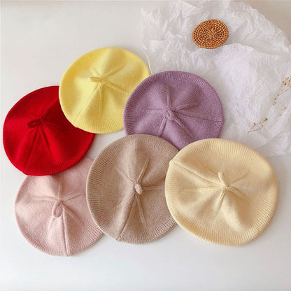 Baby/Kids Girls Warm Vintage Beret | Painter Cap childrensterritory