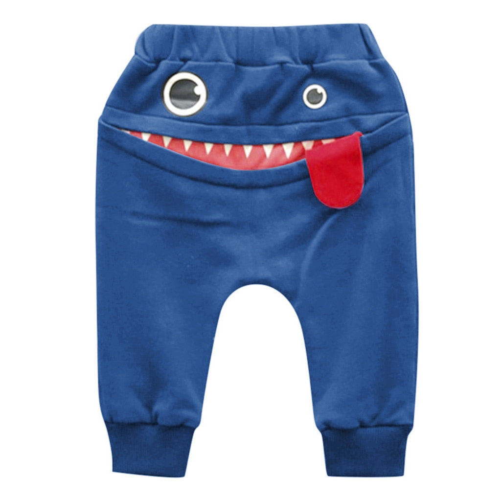 Baby Boys/Girls Cartoon Shark Trousers/Pants childrensterritory