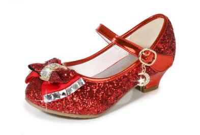 High Heels &amp; Classic Bow Kids Girls Party Shoes childrensterritory