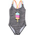 Ice Cream Printed Kids Girls Striped Beachwear Bodysuit childrensterritory