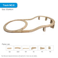 Wood Train Track Railway Toy Set for Kids childrensterritory
