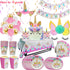 Kids Unicorn Theme Birthday Party Decorations Set childrensterritory