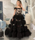 Off-Shoulder Lace Tulle Wedding Party Dress for Girls childrensterritory