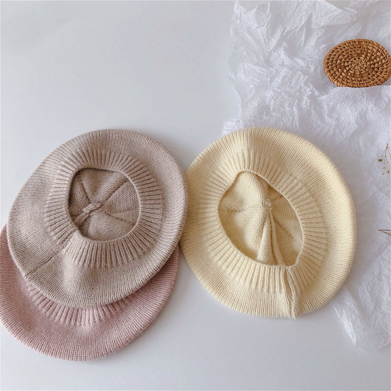 Baby/Kids Girls Warm Vintage Beret | Painter Cap childrensterritory