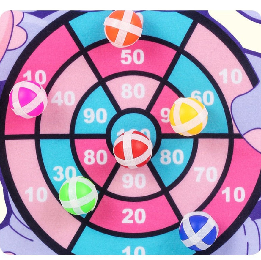 Cartoon Animal Dart Board Game with Sticky Balls for Kids childrensterritory