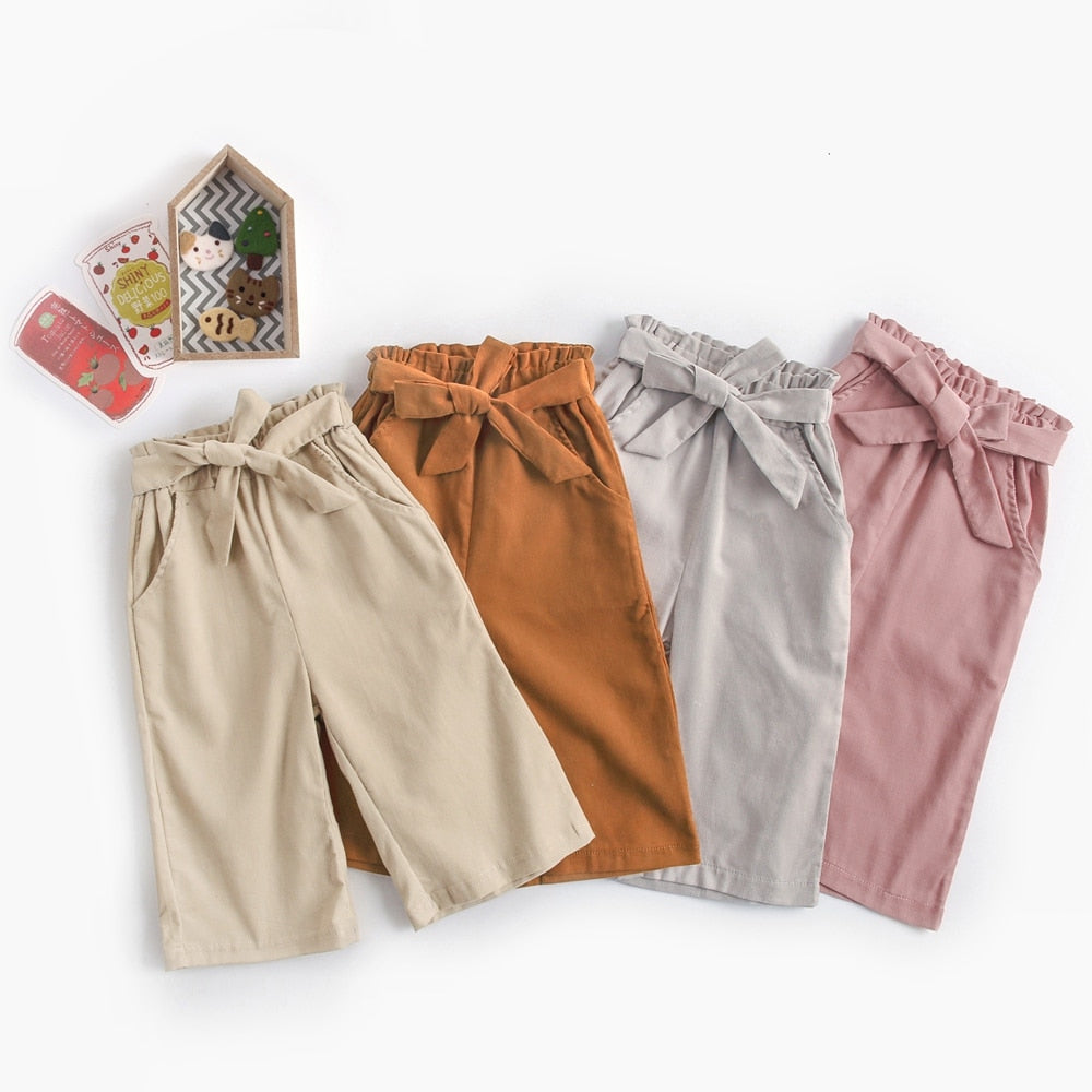 Little Girls Casual Long Pants Winter Trousers with Pockets childrensterritory