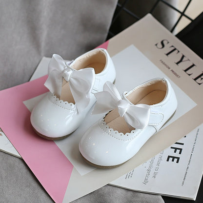 Baby/Kids Girls Bow Patent Leather Princess Shoes childrensterritory