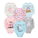 Baby Boys/Girls Cartoon Printed Soft Bodysuits childrensterritory