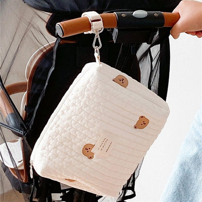 Bear Embroidery Baby Nappy Bag for Moms childrensterritory