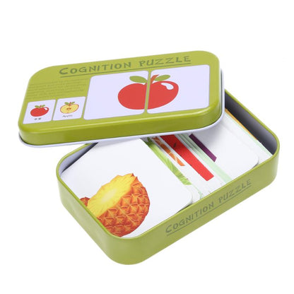 Baby/Kids Cognition Iron Box Cards | Puzzle Toys childrensterritory
