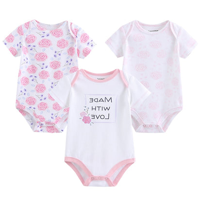 3 Pieces Baby Unisex Cotton Rompers/Jumpsuits childrensterritory