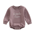 Infant Girl Boy Long Sleeve Letter Printed Bodysuit childrensterritory