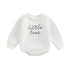 Infant Girl Boy Long Sleeve Letter Printed Bodysuit childrensterritory