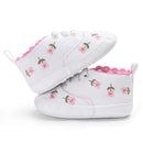 Infant Girl Soft Sole Floral Print Crib Shoes childrensterritory