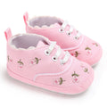 Infant Girl Soft Sole Floral Print Crib Shoes childrensterritory