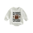 Infant Girls Boys Rugby Letters Print Rompers childrensterritory
