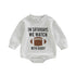 Infant Girls Boys Rugby Letters Print Rompers childrensterritory