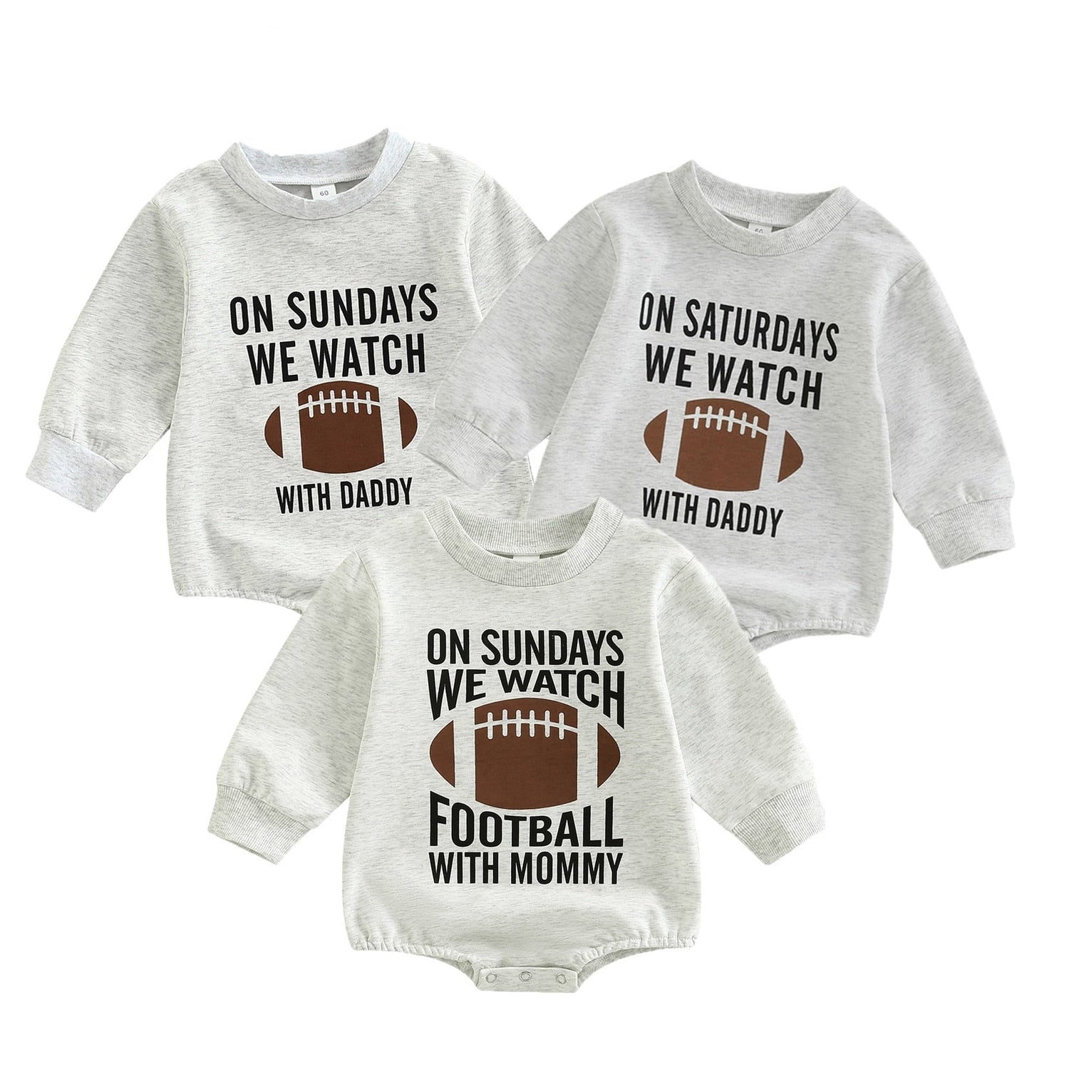 Infant Girls Boys Rugby Letters Print Rompers childrensterritory
