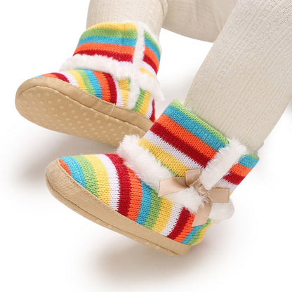 Infant Warm Soft Sole Fleece Snow Boots childrensterritory