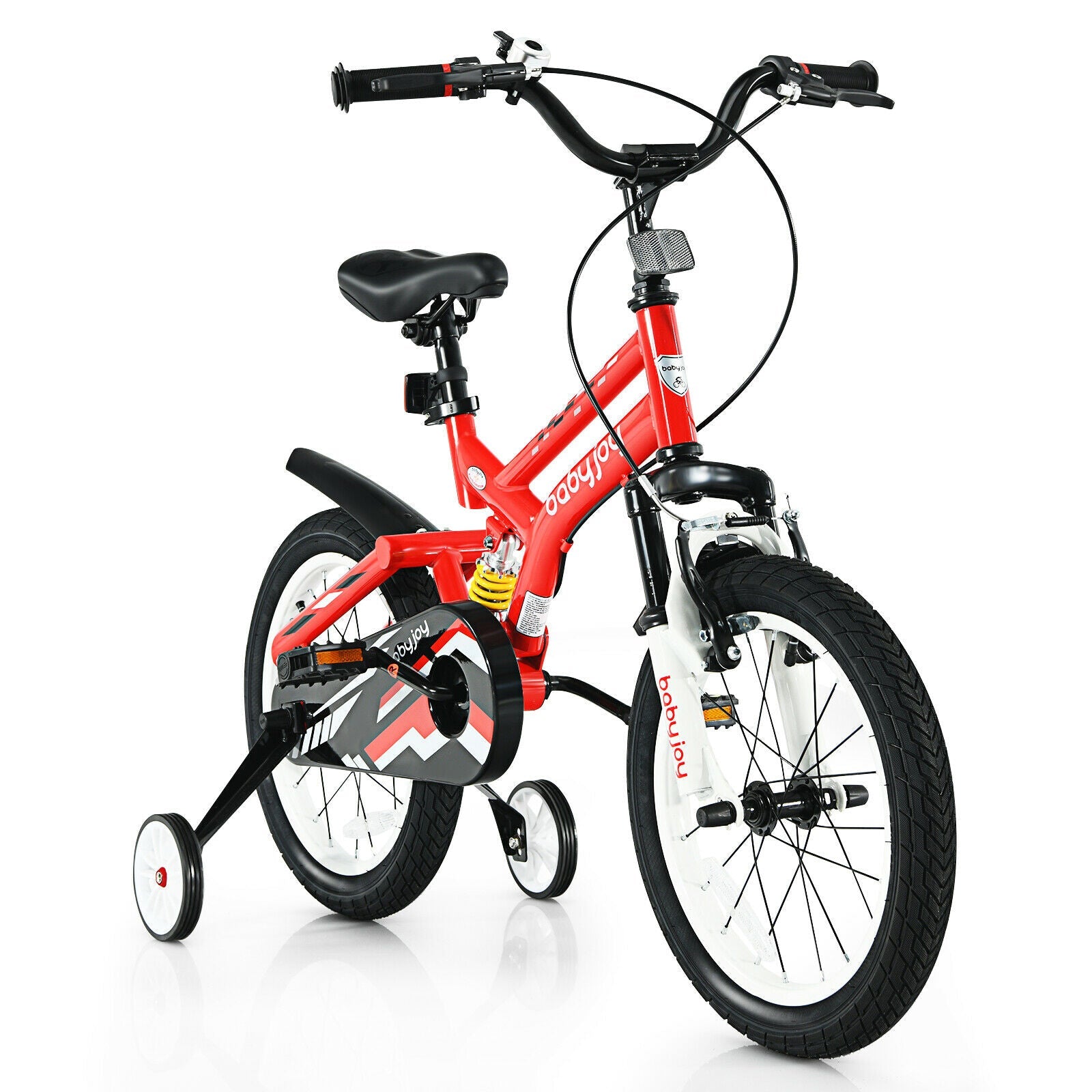 Kids 16" Adjustable Freestyle Bicycle w/ Training Wheels childrensterritory