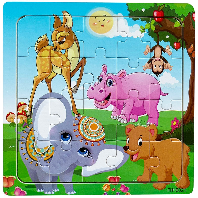 Kids 20 Pieces Wooden Jigsaw Puzzles/Educational Toys childrensterritory