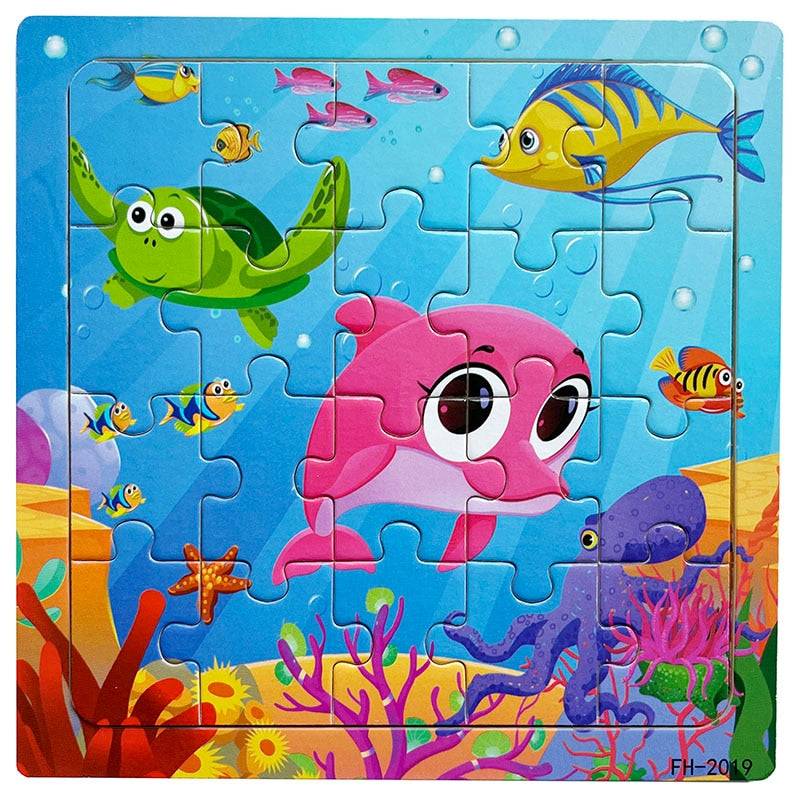 Kids 20 Pieces Wooden Jigsaw Puzzles/Educational Toys childrensterritory
