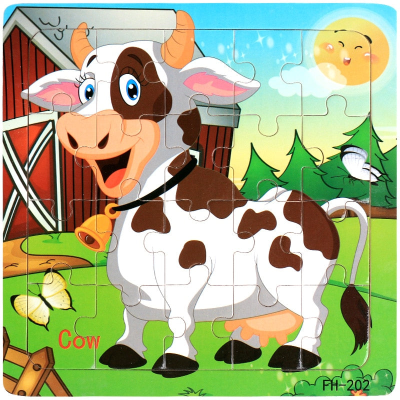 Kids 20 Pieces Wooden Jigsaw Puzzles/Educational Toys childrensterritory