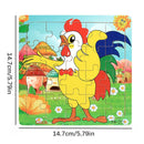 Kids 20 Pieces Wooden Jigsaw Puzzles/Educational Toys childrensterritory