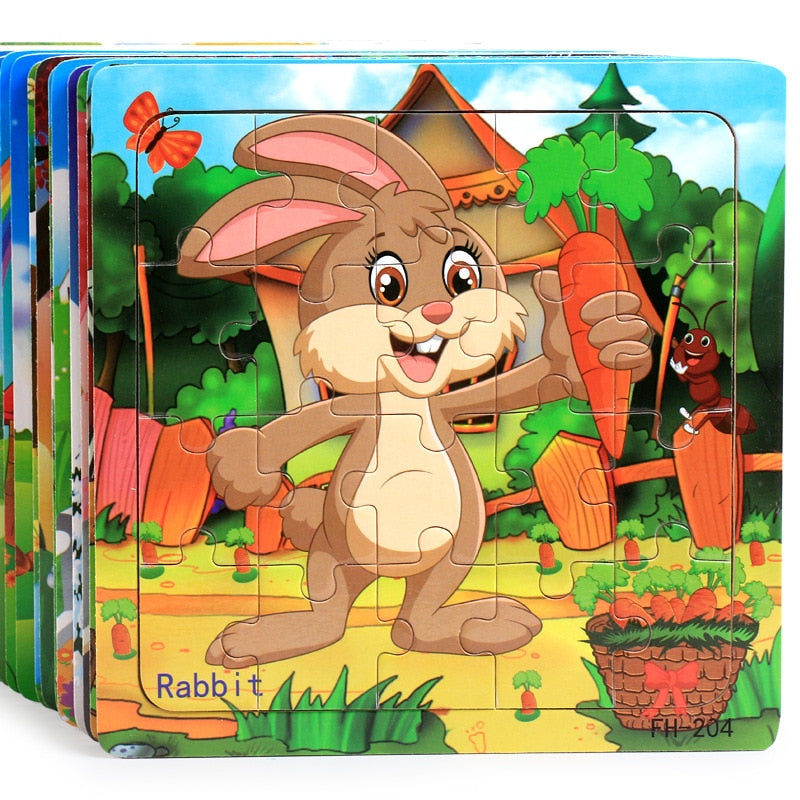 Kids 20 Pieces Wooden Jigsaw Puzzles/Educational Toys childrensterritory