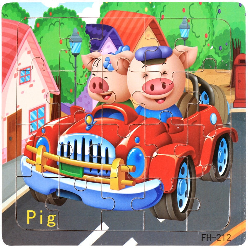 Kids 20 Pieces Wooden Jigsaw Puzzles/Educational Toys childrensterritory