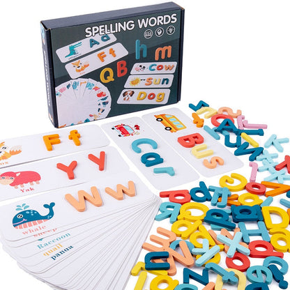 Kids 27pcs Wooden Word Puzzle Games/Education Toys childrensterritory