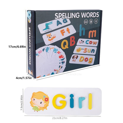 Kids 27pcs Wooden Word Puzzle Games/Education Toys childrensterritory
