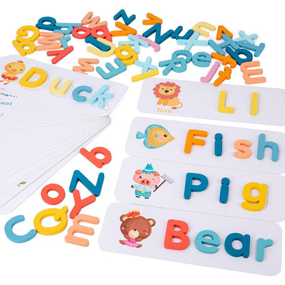 Kids 27pcs Wooden Word Puzzle Games/Education Toys childrensterritory