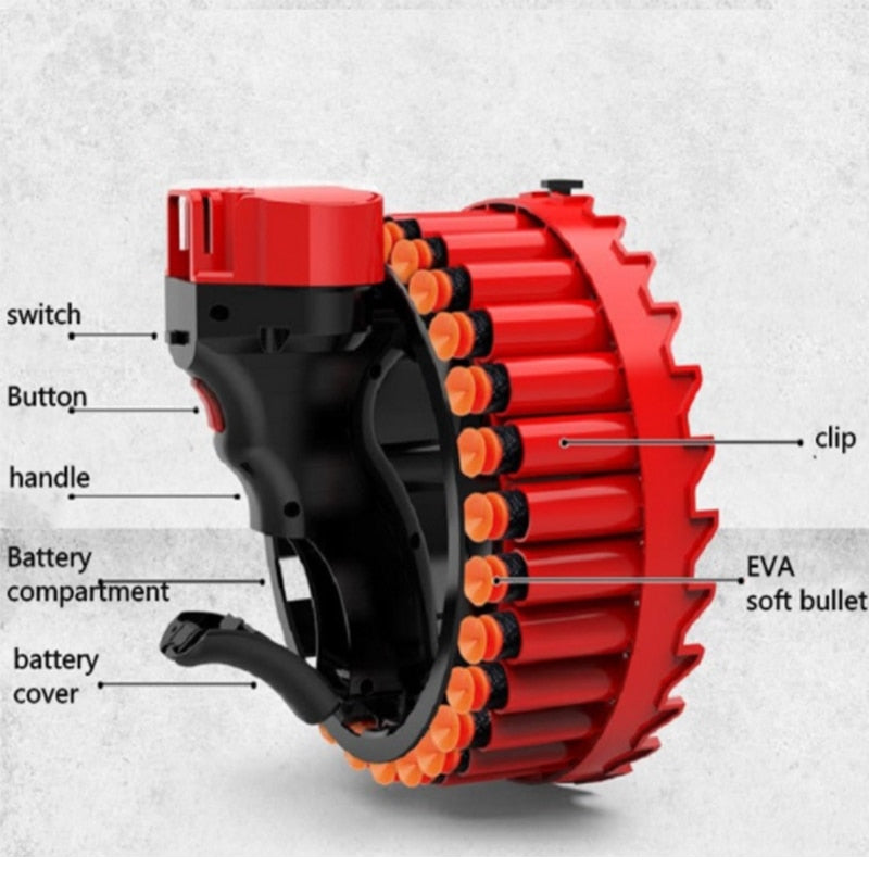 Kids 28 Rounds Electric Bracelet Soft Bullet Gun Toys childrensterritory