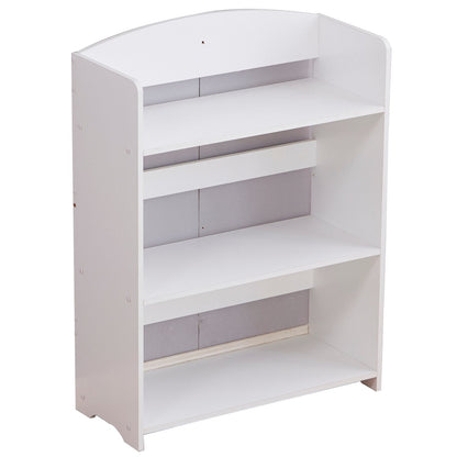 Kids 4 Tier Wooden Standing Book Shelf/Storage Unit childrensterritory