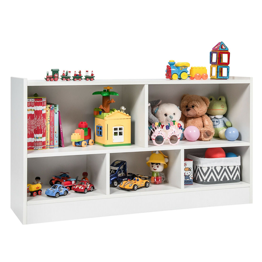 Kids 5-Cube Wood Toy Storage Cabinet childrensterritory