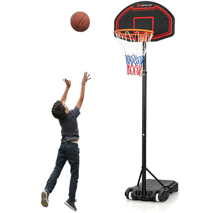 Kids Adjustable Basketball Hoop Stand W/Durable Net childrensterritory