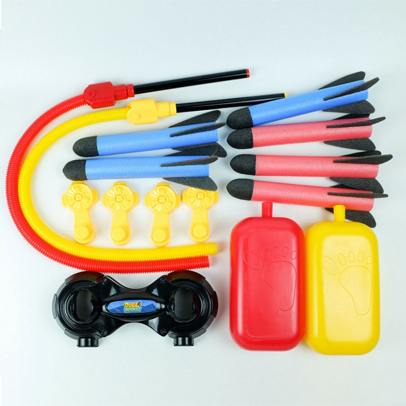 Kids Air Pressed Stomp Foam Rocket Launcher Toy childrensterritory