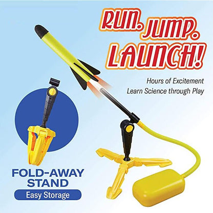 Kids Air Pressed Stomp Foam Rocket Launcher Toy childrensterritory
