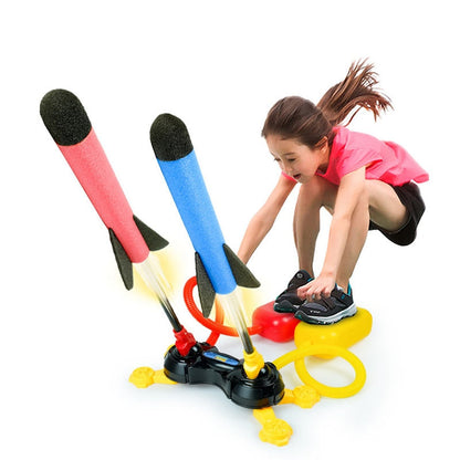 Kids Air Pressed Stomp Foam Rocket Launcher Toy childrensterritory