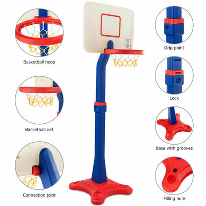 Kids Basketball Hoop Stand W/ Adjustable Height childrensterritory