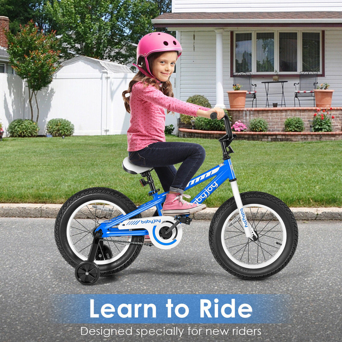 Kids Bicycle w/ Training Wheels for 5-8 Y Old childrensterritory